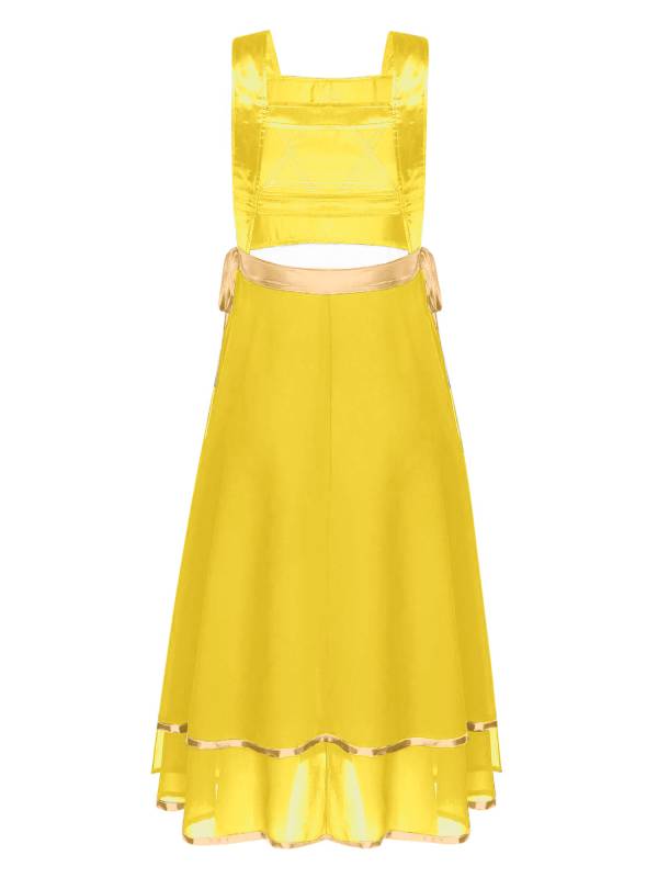 Women Star Lace-up Sleeveless Dress Choir Praise Dance Tunic thumb