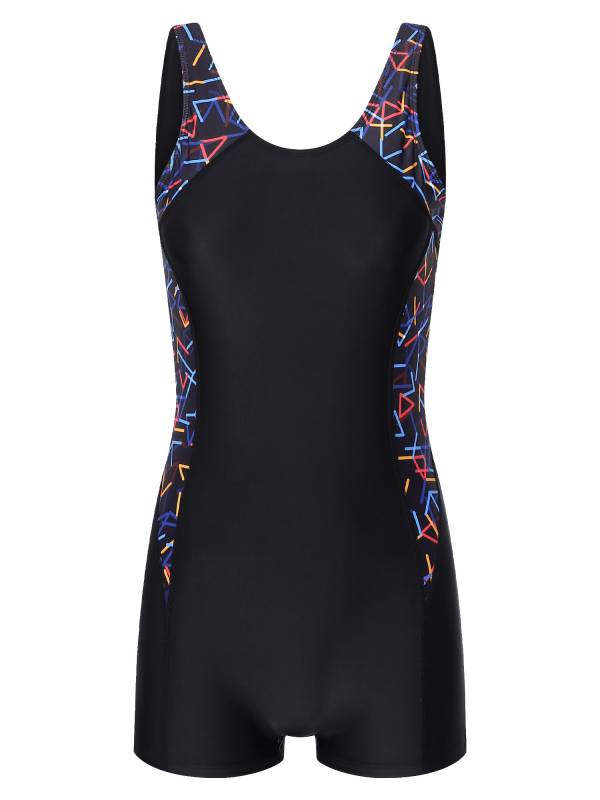 Women Sleeveless One-piece Graphic Print Swimsuit thumb