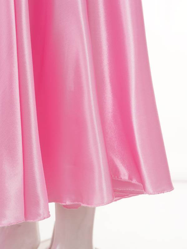 Kids Girls Solid Spanish Bullfight Midi Skirt Latin Dance Skirt thumb