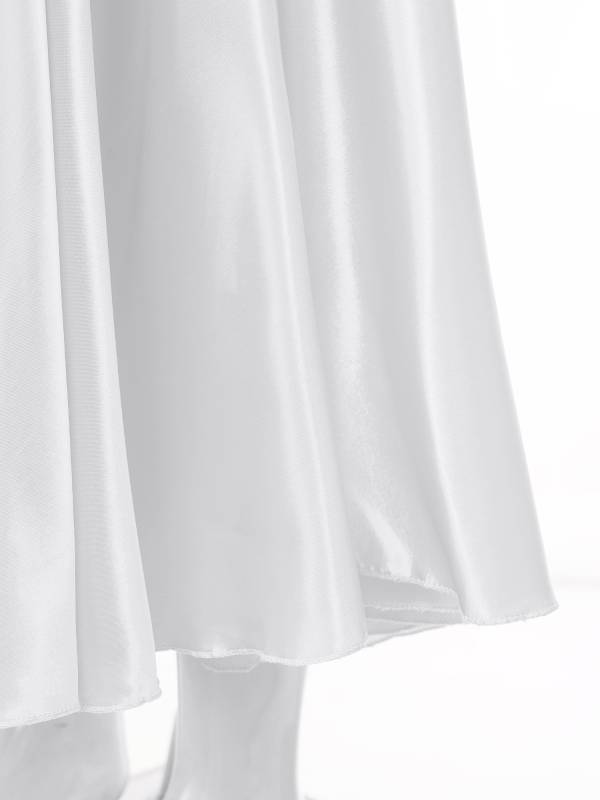Kids Girls Solid Spanish Bullfight Midi Skirt Latin Dance Skirt thumb