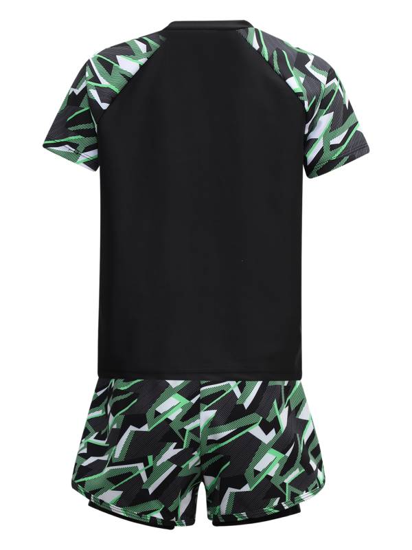 Kids Boys 2pcs Short Sleeve Top and Trunks Swimwear Set thumb
