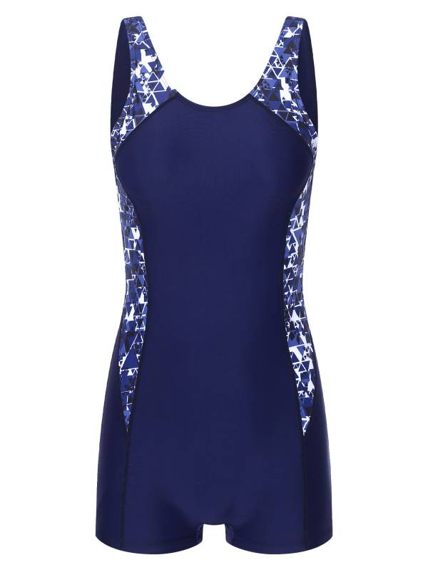 Women Sleeveless One-piece Graphic Print Swimsuit thumb