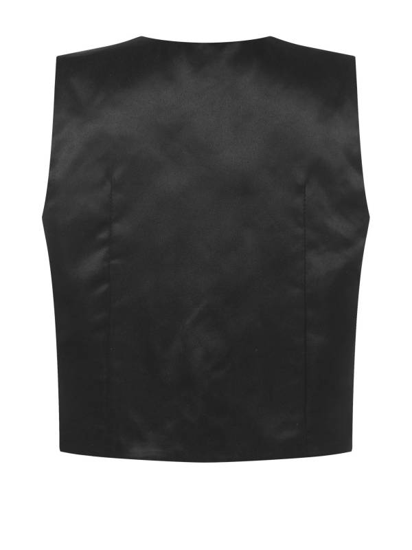 Kids Boys First Communion Waistcoat V Neck Button Up Tank Top thumb