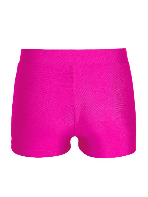 Kids Girls 2pcs Sleeveless Rhinestones Leotard and Shorts Gymnastic Sets thumb