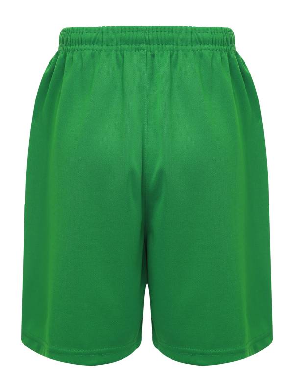 Kids Boys Solid Color Athletic Drawstring Sports Trunks thumb