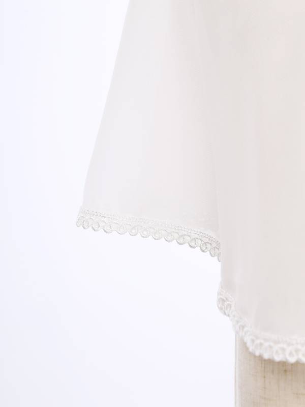 Kids Girls Chiffon Cape with Exquisite Brooch Shawl thumb