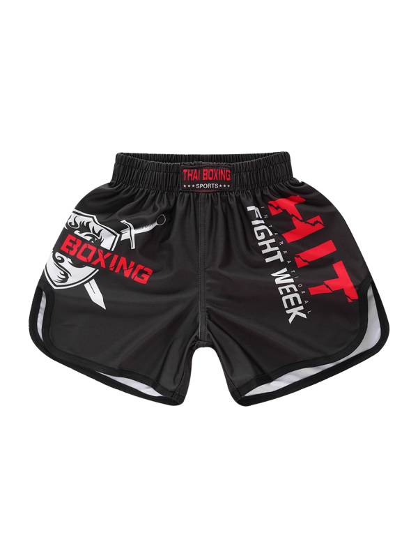 Kids Boys 2pcs Boxing Outfit Short Sleeve T-shirt with Shorts Set thumb