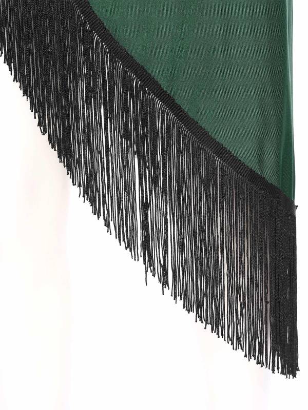 Women Shiny Rhinestones One Shoulder Tassel Latin Dance Dress thumb