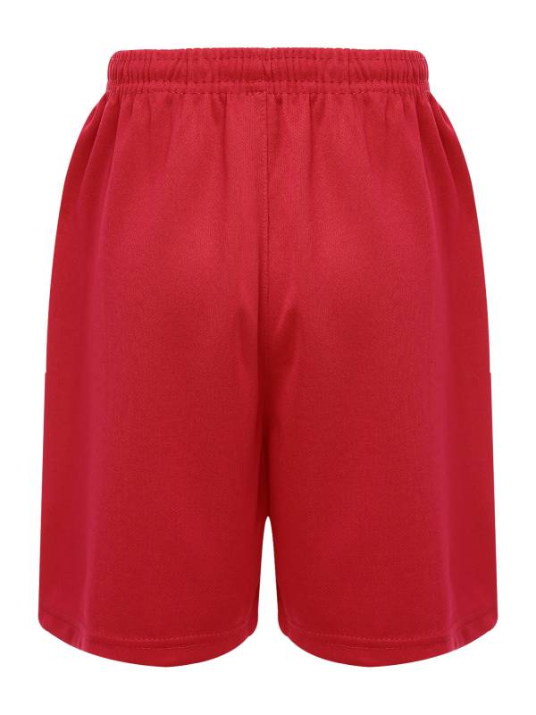 Kids Boys Solid Color Athletic Drawstring Sports Trunks thumb
