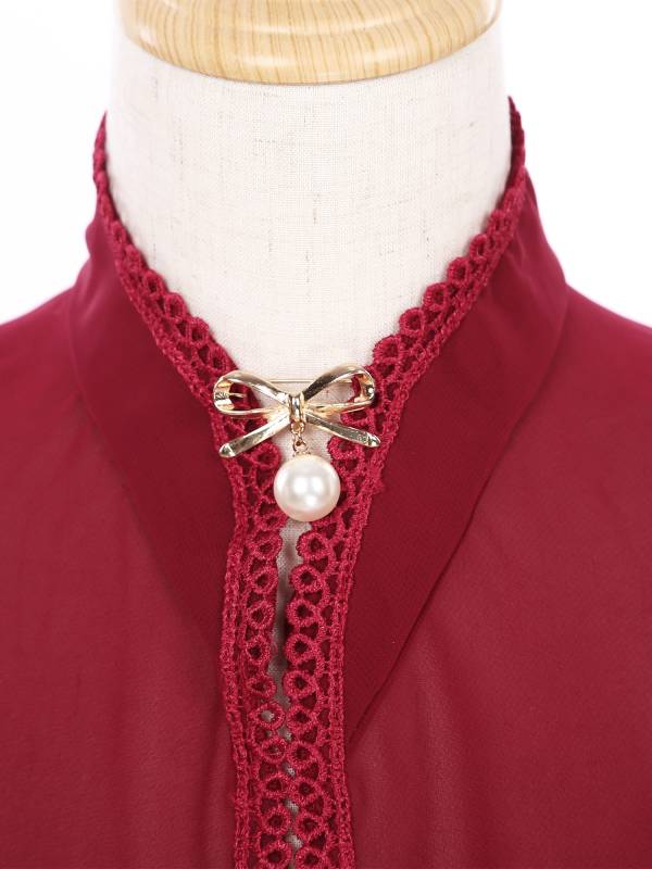 Kids Girls Chiffon Cape with Exquisite Brooch Shawl thumb