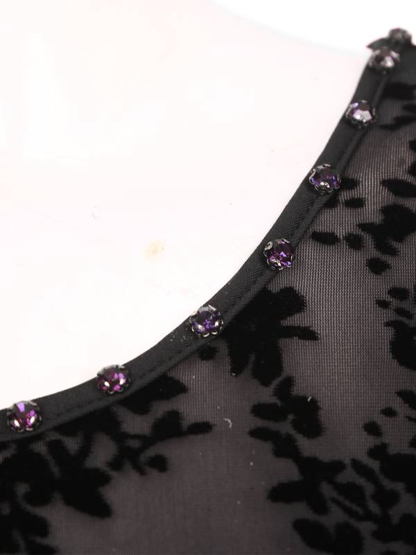 Women Ballroom Dance Dress Long Sleeve Lace for Waltz Cha-Cha thumb