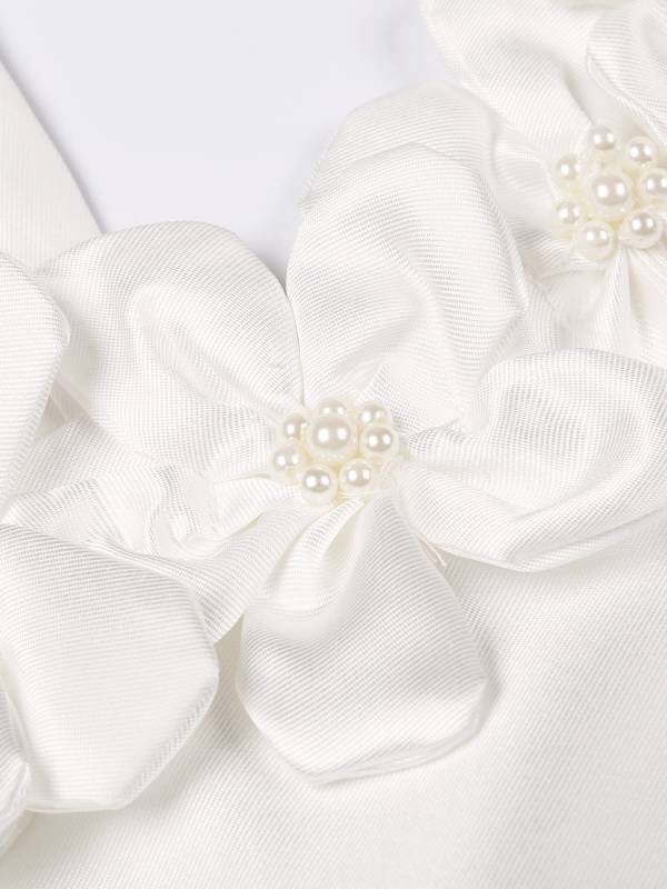 Toddler Girls Flower Girl Party Gown Sleeveless Applique Bowknot Dress thumb