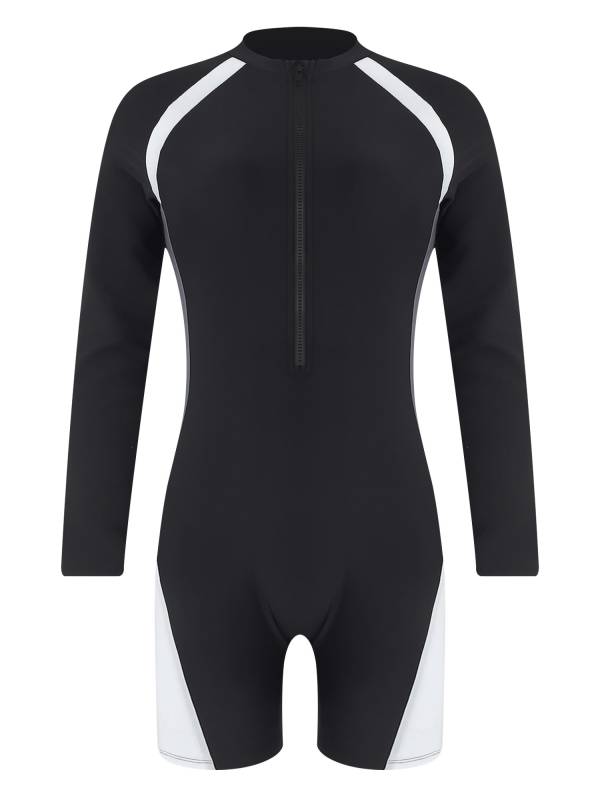 Women Long Sleeve One-piece Swimsuit Surfing Wetsuit thumb