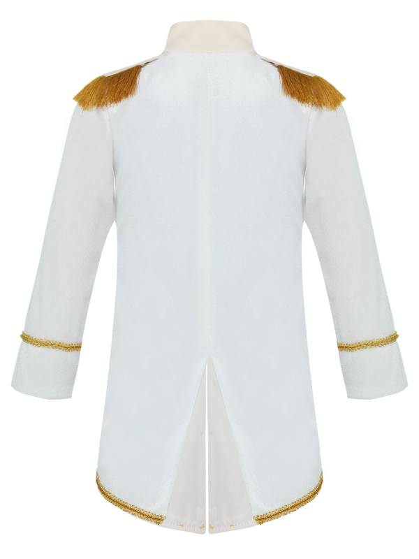 Toddler Boys Long Sleeve Gold Fringe Tailcoat Prince Costume thumb