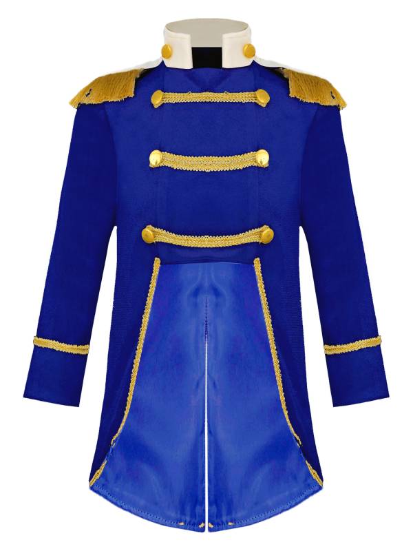 Toddler Boys Long Sleeve Gold Fringe Tailcoat Prince Costume thumb