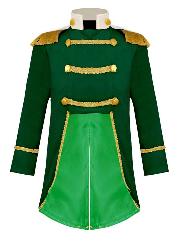 Toddler Boys Long Sleeve Gold Fringe Tailcoat Prince Costume thumb
