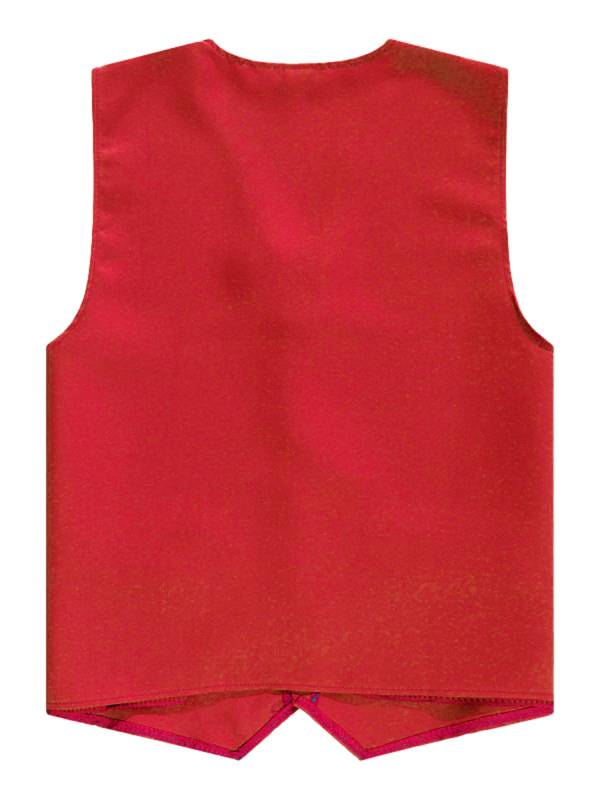 Kids Boys Solid Color V Neck Sleeveless Button Front Vest thumb