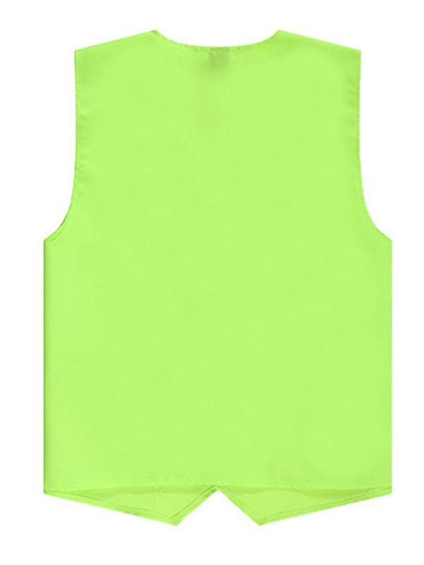 Kids Boys Solid Color V Neck Sleeveless Button Front Vest thumb