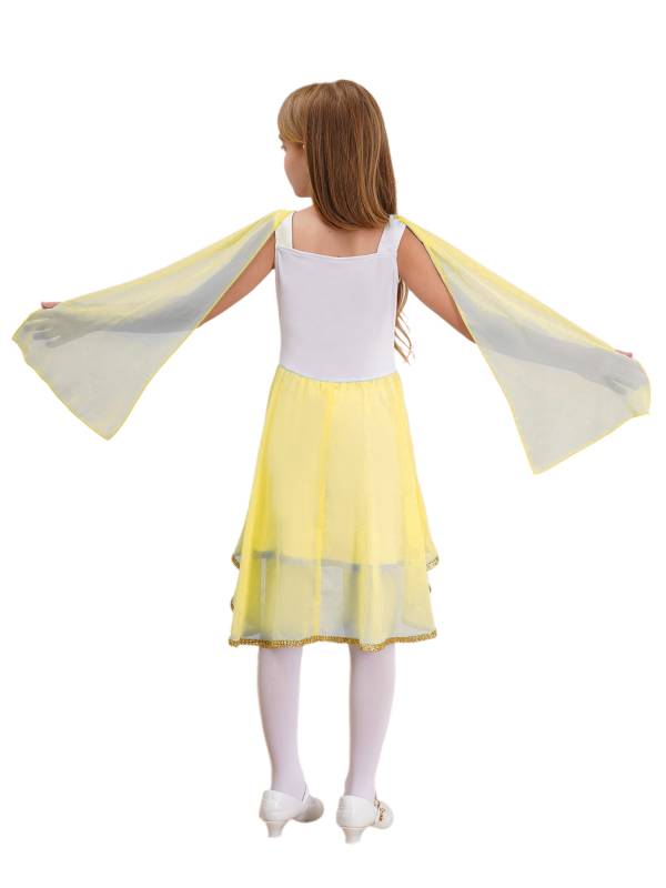 Girl Sleeveless Asymmetrical Dress Halloween Greek Toga Costume thumb