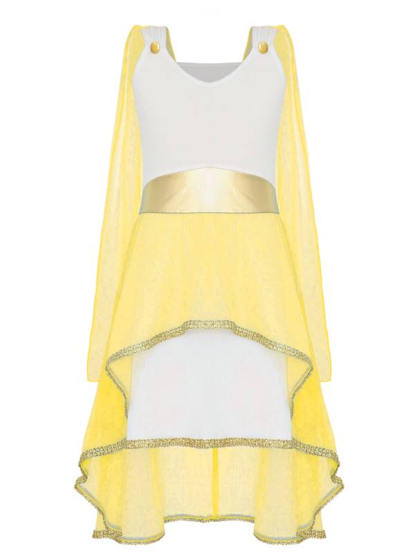 Girl Sleeveless Asymmetrical Dress Halloween Greek Toga Costume thumb