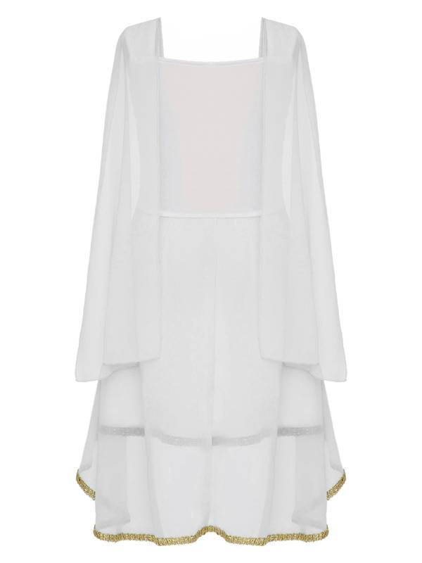 Girl Sleeveless Asymmetrical Dress Halloween Greek Toga Costume thumb