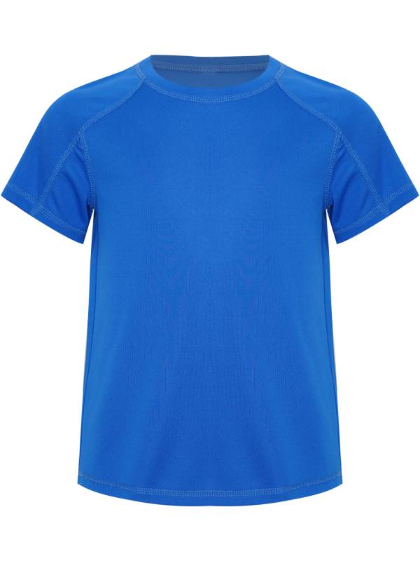 Kids Boys Short Raglan Sleeve Solid Color Moisture-Wicking Sports T-shirt thumb