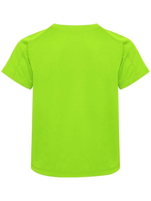Kids Boys Short Raglan Sleeve Solid Color Moisture-Wicking Sports T-shirt thumb