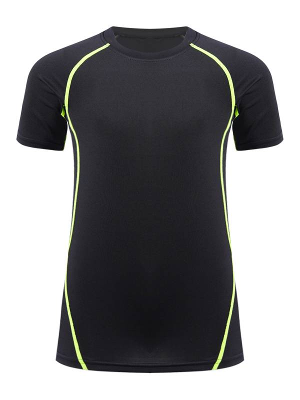 Kids Boys Quick-Drying Sports Shirt Short Sleeve Moisture-Wicking Tee thumb