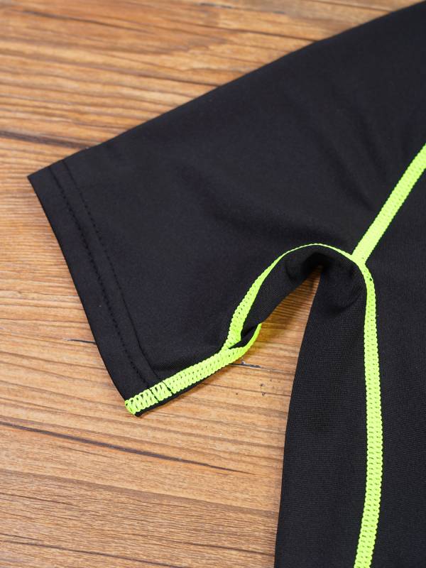 Kids Boys Quick-Drying Sports Shirt Short Sleeve Moisture-Wicking Tee thumb