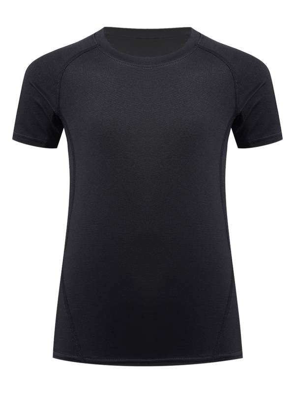 Kids Boys Quick-Drying Sports Shirt Short Sleeve Moisture-Wicking Tee thumb