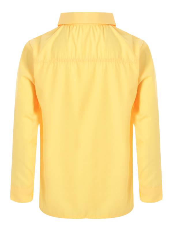 Kids Boys Long Sleeve Solid Color Button-Down Shirt thumb