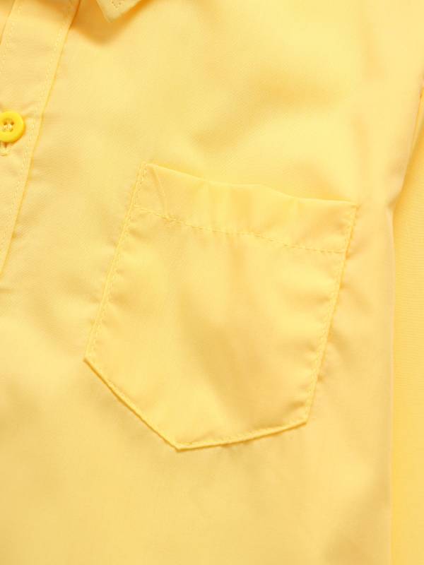 Kids Boys Long Sleeve Solid Color Button-Down Shirt thumb