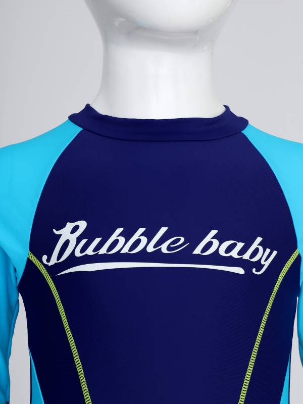 Kids Unisex One Piece Swimsuit Long Sleeve UPF 50+ Rash Guard thumb