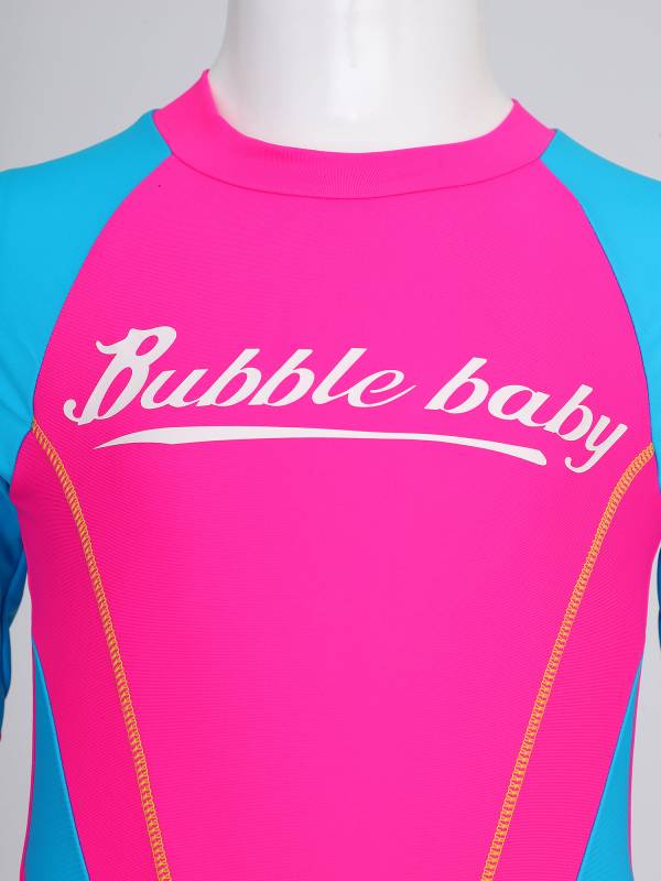 Kids Unisex One Piece Swimsuit Long Sleeve UPF 50+ Rash Guard thumb