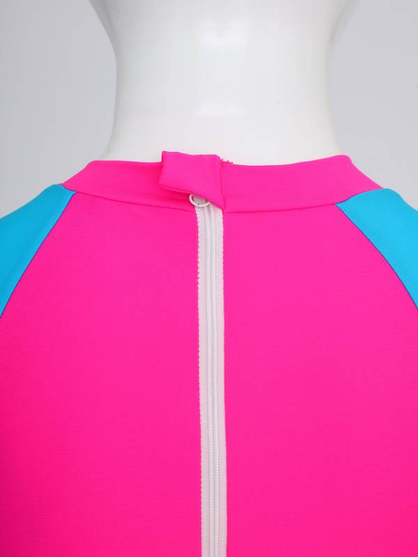 Kids Unisex One Piece Swimsuit Long Sleeve UPF 50+ Rash Guard thumb