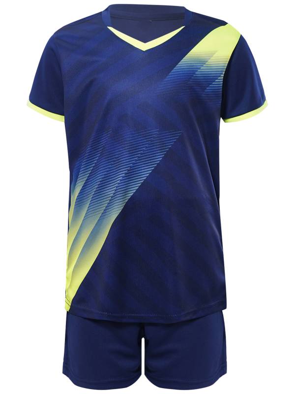 Kids Boy Sports Set Football Graphic T-shirt with Drawstring Shorts thumb