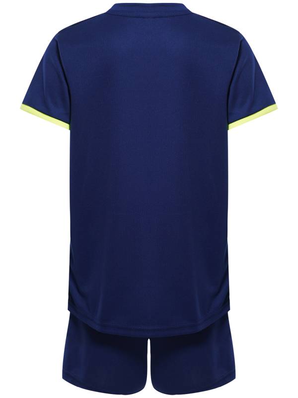 Kids Boy Sports Set Football Graphic T-shirt with Drawstring Shorts thumb