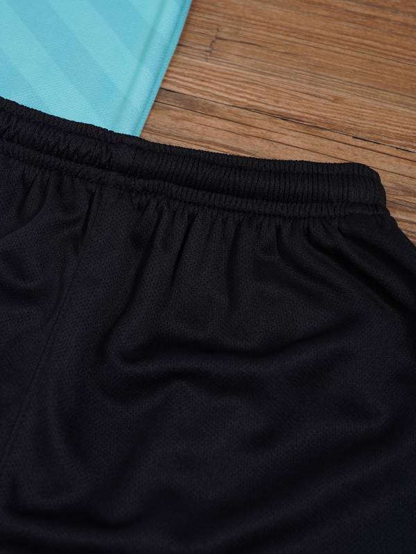 Kids Boy Sports Set Football Graphic T-shirt with Drawstring Shorts thumb