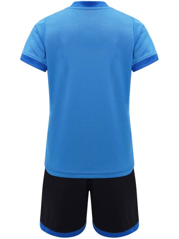 Kids Boys 2pcs Sports Set Football Quick-Drying Stripes T-shirt and Shorts thumb
