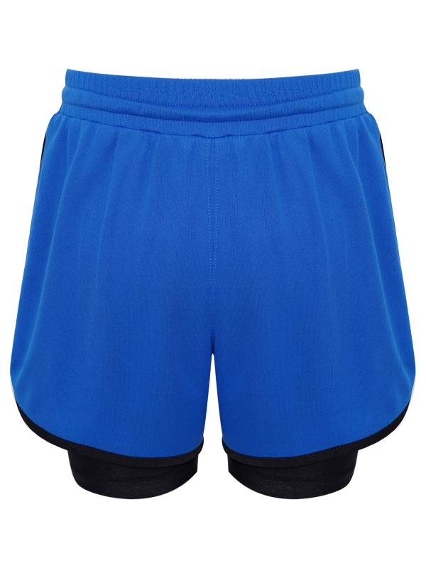 Kids Boys Solid Quick Drying Breathable Drawstring Sports Shorts thumb