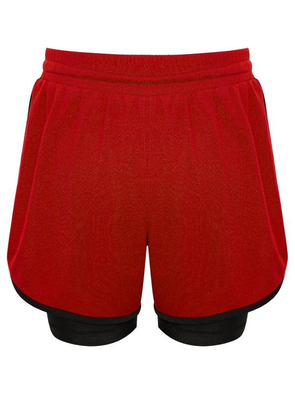 Kids Boys Solid Quick Drying Breathable Drawstring Sports Shorts thumb