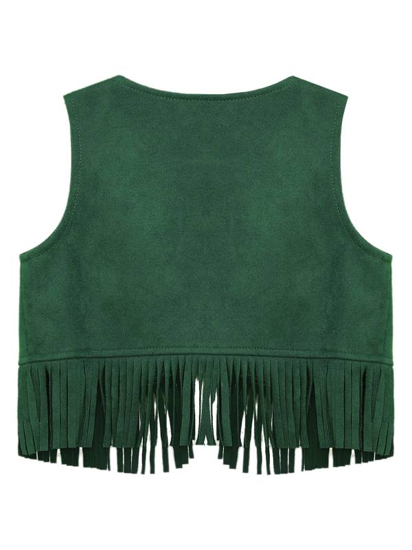 Baby/Toddler Boy Sleeveless Suede Tassels Cowboy Vest thumb