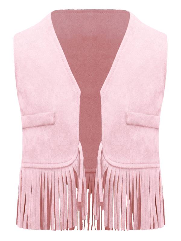 Baby/Toddler Boy Sleeveless Suede Tassels Cowboy Vest thumb