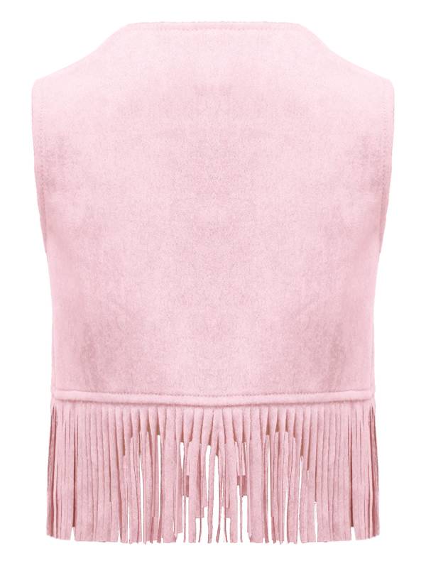 Baby/Toddler Boy Sleeveless Suede Tassels Cowboy Vest thumb