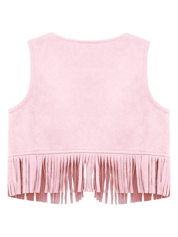 Baby/Toddler Boy Sleeveless Suede Tassels Cowboy Vest thumb