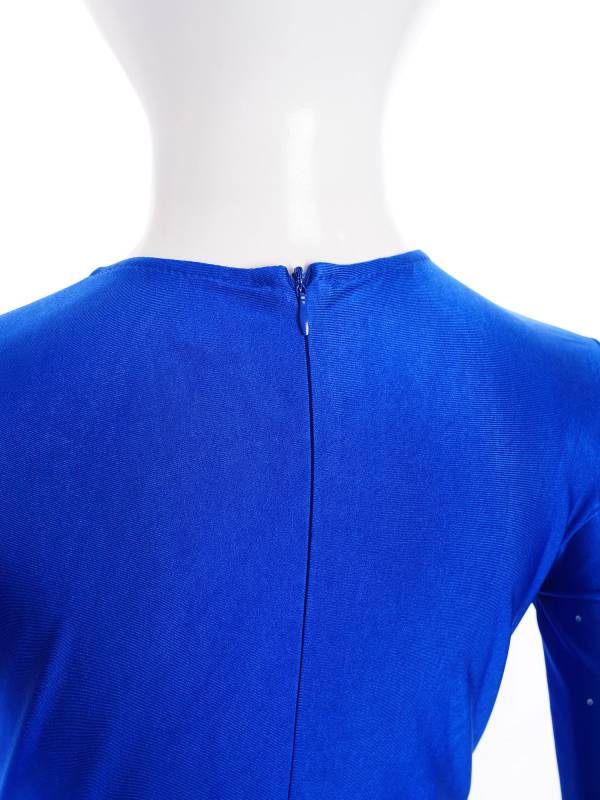 Kids Boys V Neck Long Sleeve Color Block Jumpsuit for Latin Dance thumb