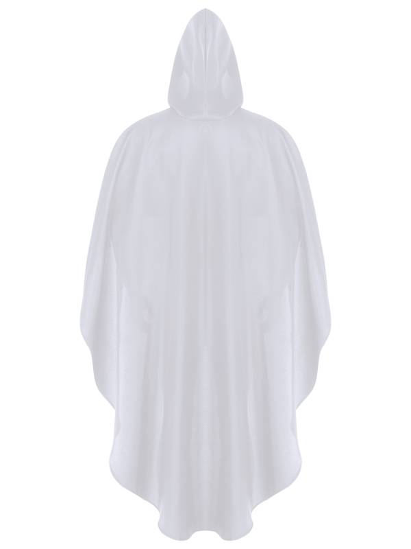 Men Halloween High-low Hem Hooded Cloak Vampire Wizard Gothic Costume thumb