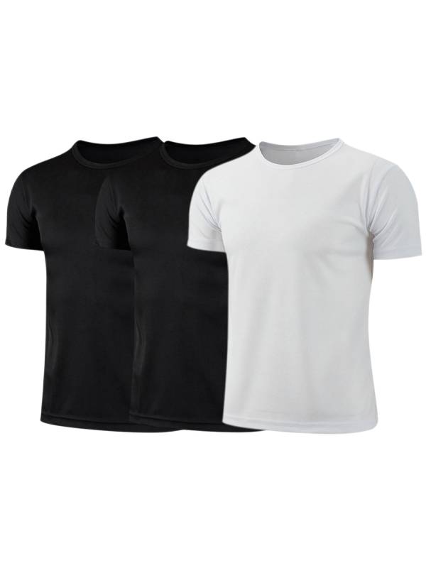Kids Boys 3pcs Quick Dry Short Sleeve Breathable Sports T-shirt thumb