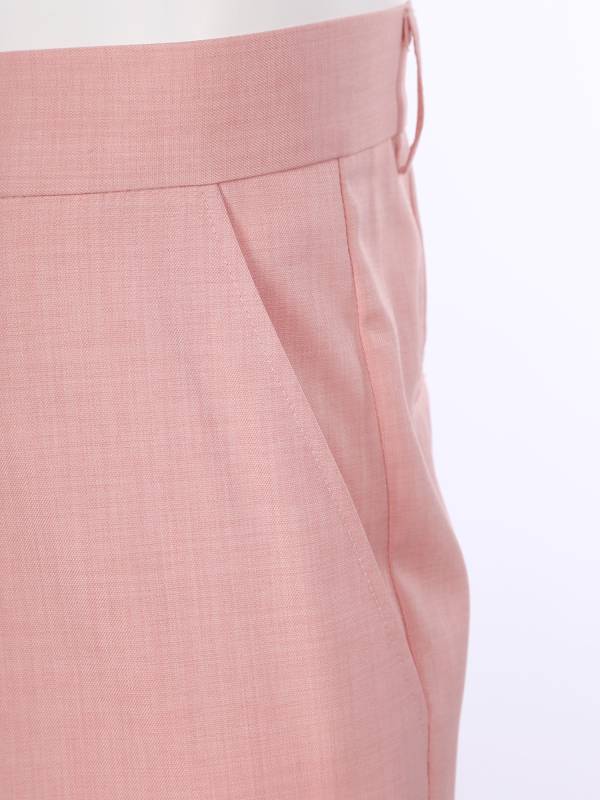 Men Side Pockets Solid Color Straight Pants for Wedding thumb