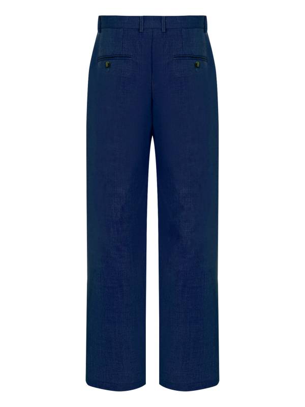 Men Side Pockets Solid Color Straight Pants for Wedding thumb